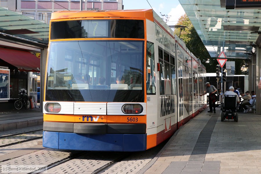 Stra&szlig;enbahn Mannheim - 5603
/ Bild: rnv5603_bk1809190024.jpg