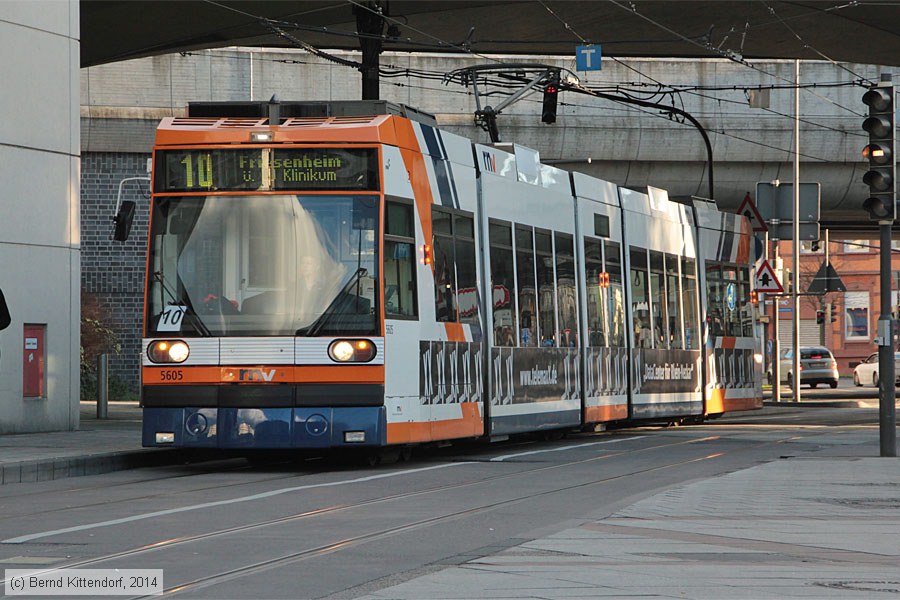 Straßenbahn Mannheim - 5605
/ Bild: rnv5605_bk1402170024.jpg