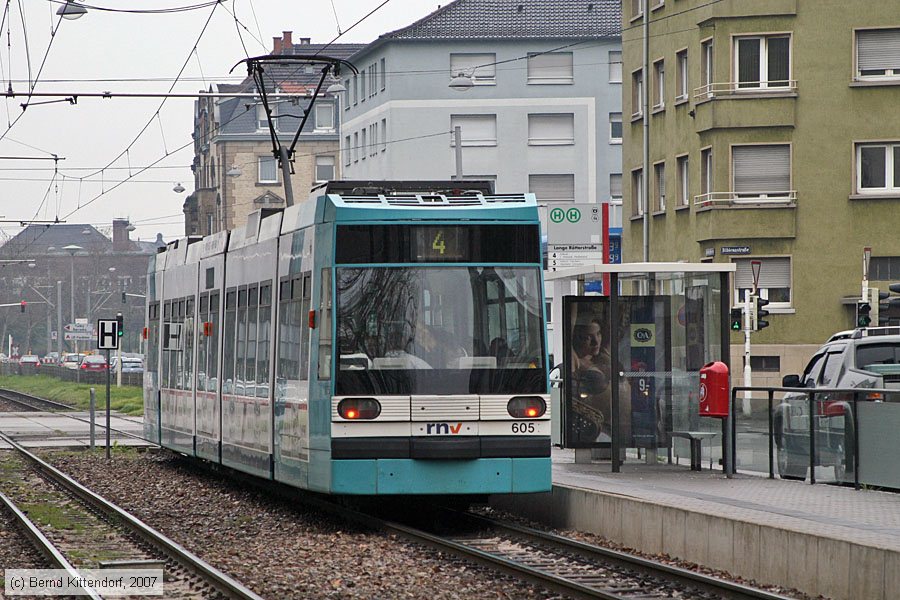 Straßenbahn Mannheim - 605
/ Bild: mvg605_bk0703310055.jpg
