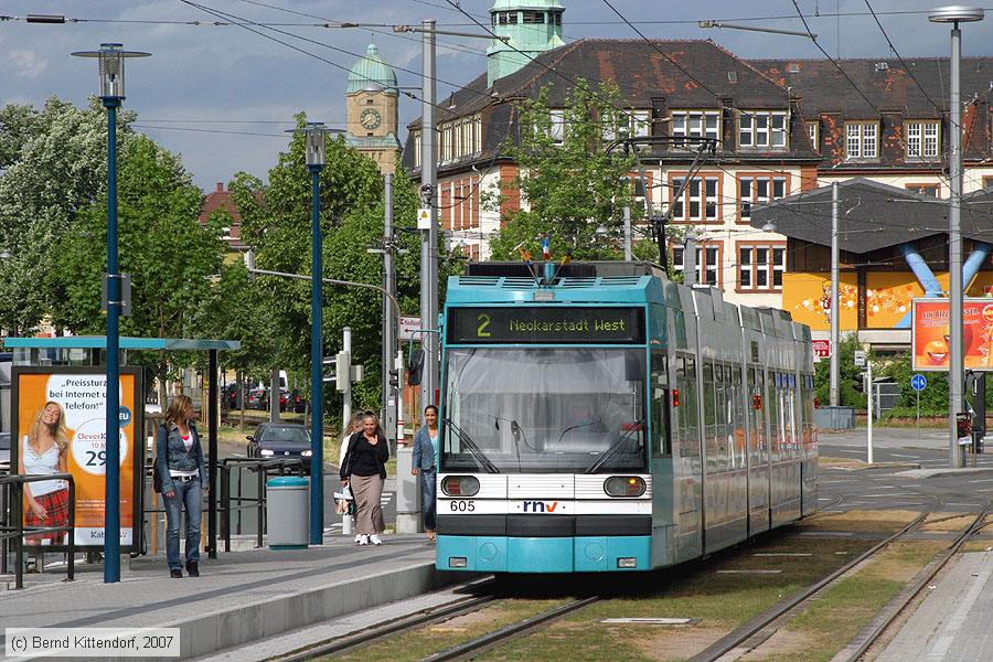 Straßenbahn Mannheim - 605
/ Bild: mvg605_bk0705080084.jpg