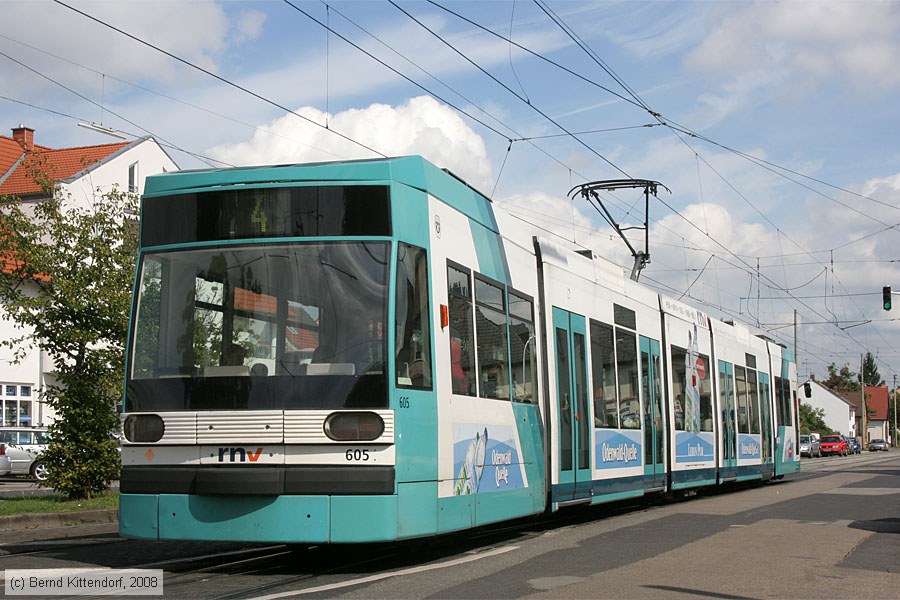 Straßenbahn Mannheim - 605
/ Bild: mvg605_bk0809020035.jpg Straßenbahn Mannheim - 605
/ Bild: mvg605_bk0809020035.jpg