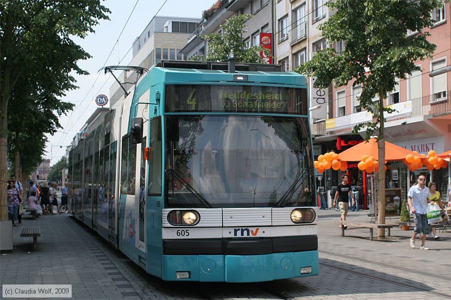 Straßenbahn Mannheim - 605
/ Bild: mvg605_cw0907020057.jpg Straßenbahn Mannheim - 605
/ Bild: mvg605_cw0907020057.jpg