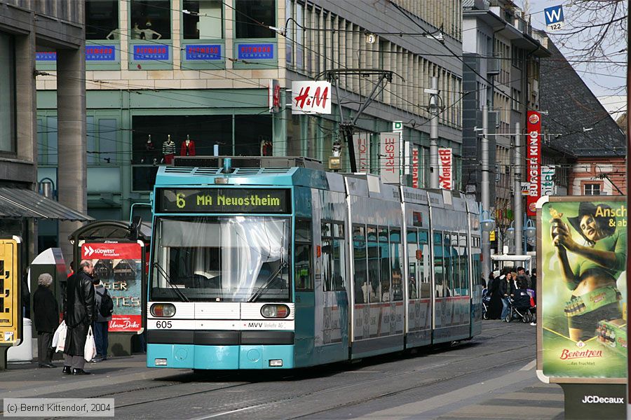 Straßenbahn Mannheim - 605
/ Bild: mvg605_e0002165.jpg