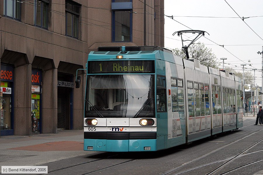 Straßenbahn Mannheim - 605
/ Bild: mvg605_e0016506.jpg