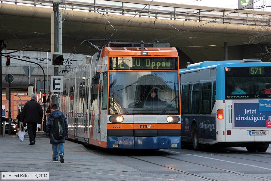 Stra&szlig;enbahn Mannheim - 5606
/ Bild: rnv5606_bk1402170004.jpg