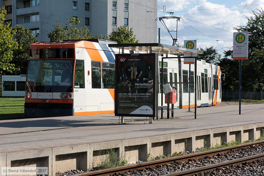 Straßenbahn Mannheim - 5606
/ Bild: rnv5606_bk1708190029.jpg Straßenbahn Mannheim - 5606
/ Bild: rnv5606_bk1708190029.jpg
