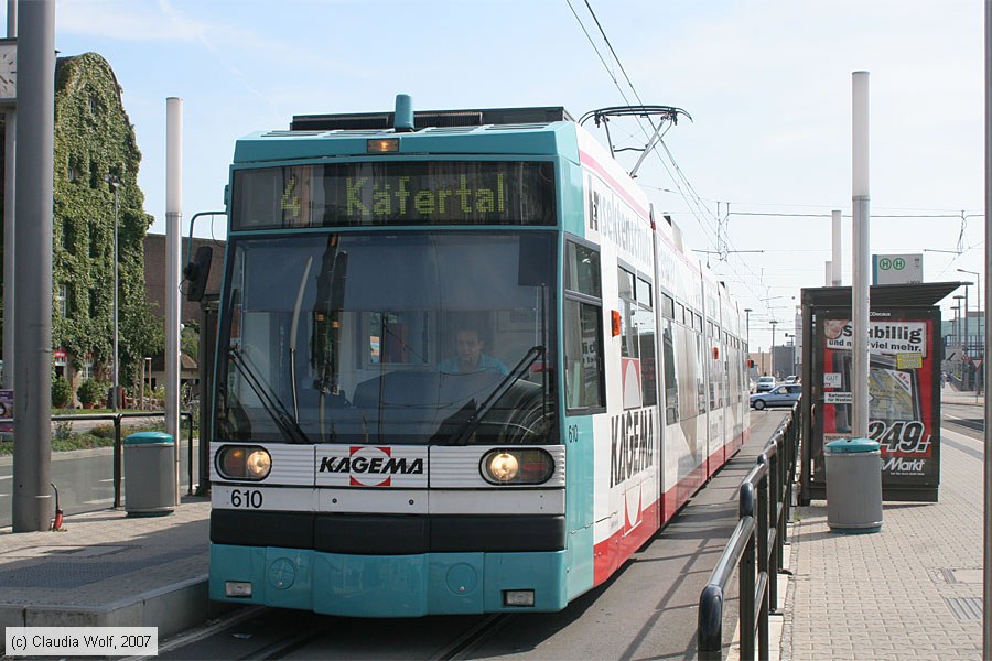 Straßenbahn Mannheim - 610
/ Bild: mvg610_cw0707140008.jpg