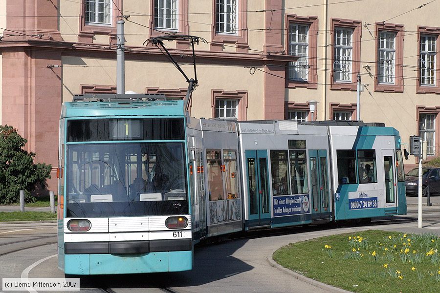 Straßenbahn Mannheim - 611
/ Bild: mvg611_bk0703110046.jpg