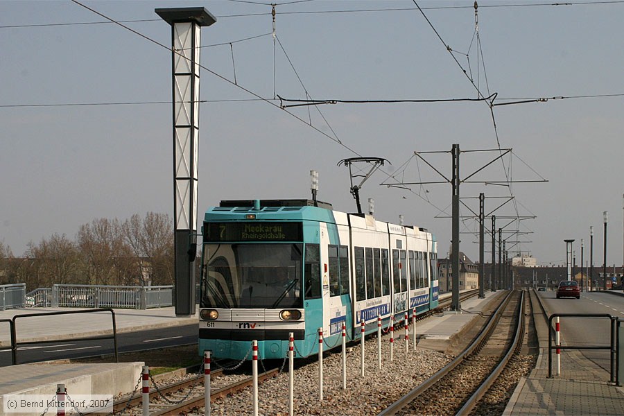 Straßenbahn Mannheim - 611
/ Bild: mvg611_bk0704010011.jpg