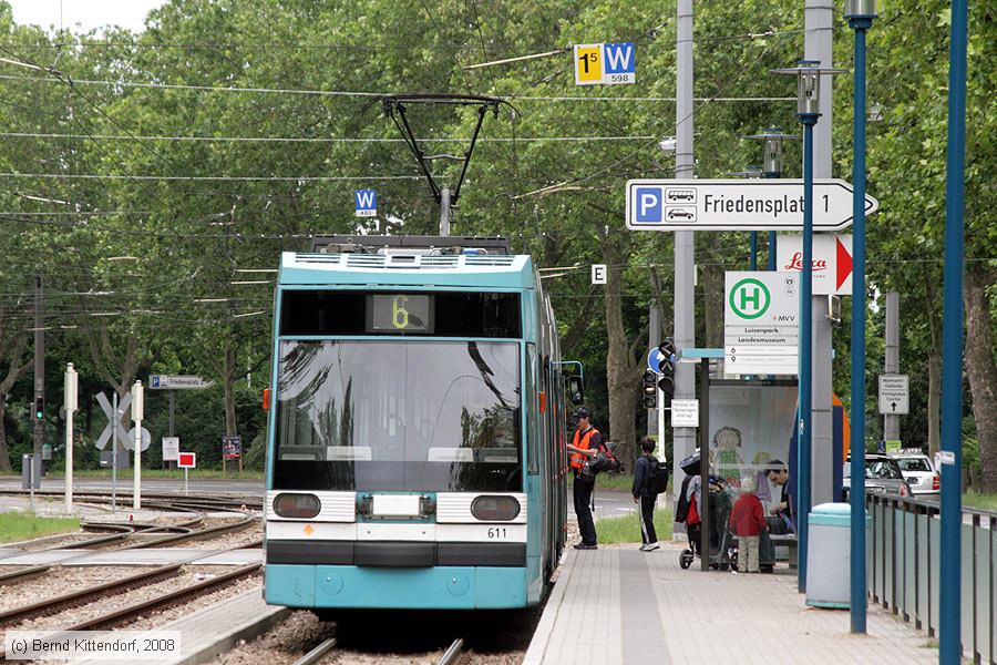 Straßenbahn Mannheim - 611
/ Bild: mvg611_bk0806170038.jpg