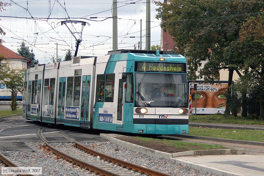 Straßenbahn Mannheim - 611
/ Bild: mvg611_cw0709180001.jpg