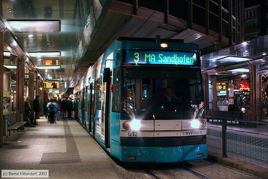 Straßenbahn Mannheim - 612
/ Bild: mvg612_e0000884.jpg Straßenbahn Mannheim - 612
/ Bild: mvg612_e0000884.jpg