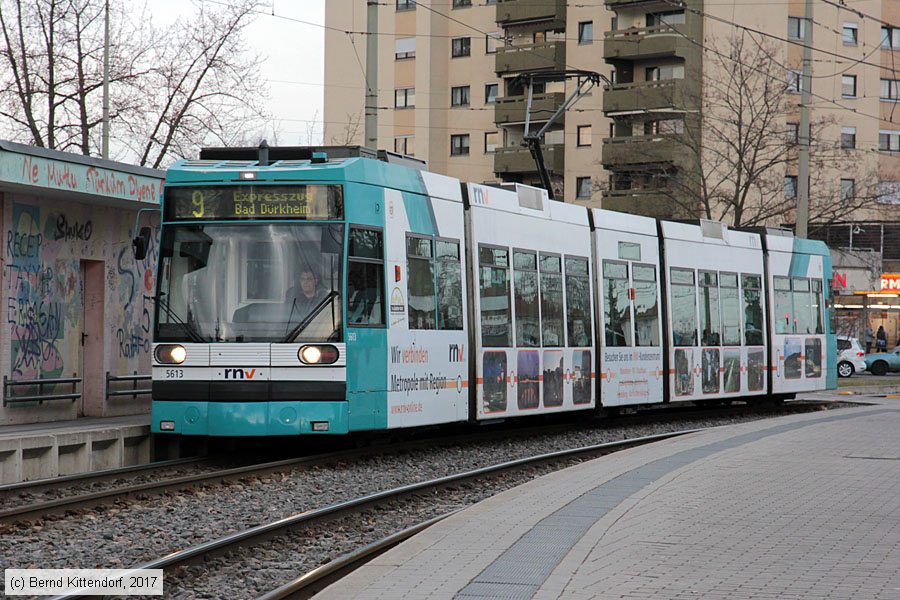 Stra&szlig;enbahn Mannheim - 5613
/ Bild: rnv5613_bk1703040040.jpg