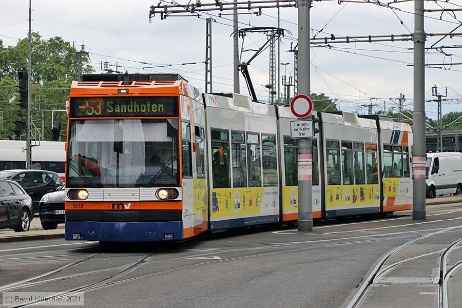 Stra&szlig;enbahn Mannheim - 5618
/ Bild: rnv5618_bk2107010013.jpg