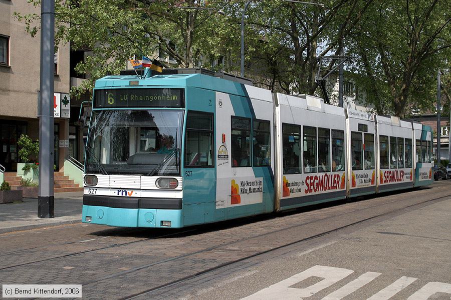 Straßenbahn Mannheim - 627
/ Bild: mvg627_bk0605090001.jpg