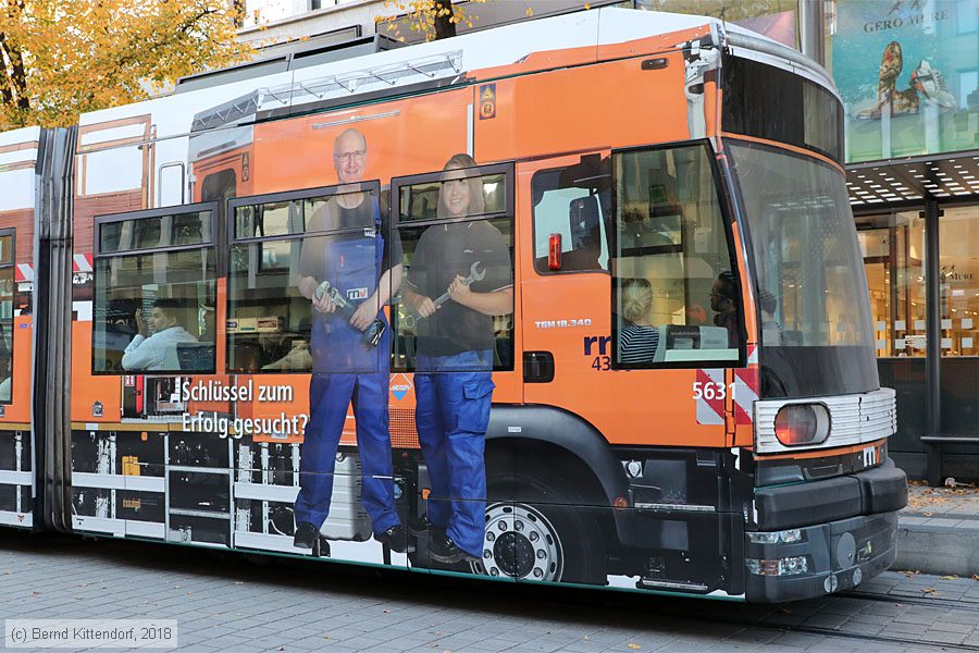 Straßenbahn Mannheim - 5631
/ Bild: rnv5631_bk1810100013.jpg Straßenbahn Mannheim - 5631
/ Bild: rnv5631_bk1810100013.jpg