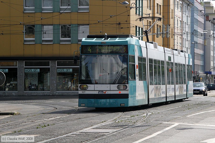 Straßenbahn Mannheim - 631
/ Bild: mvg631_cw0807080043.jpg