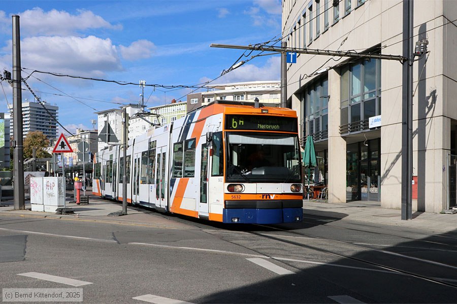 Stra&szlig;enbahn Mannheim - 5632
/ Bild: rnv5632_bk2510020029.jpg