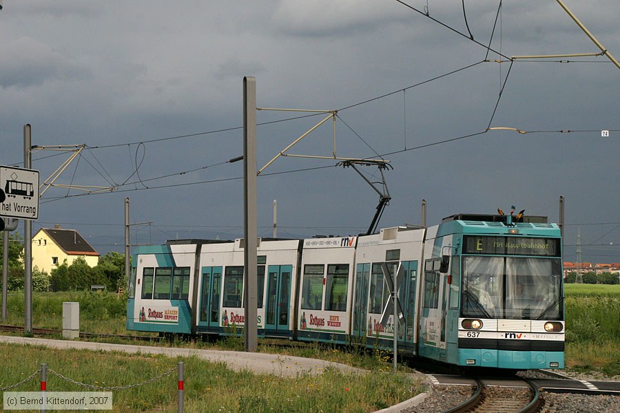 Straßenbahn Mannheim - 637
/ Bild: mvg637_bk0705080103.jpg Straßenbahn Mannheim - 637
/ Bild: mvg637_bk0705080103.jpg