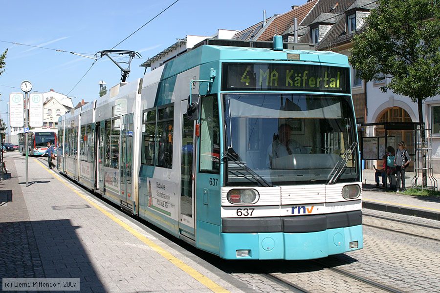 Straßenbahn Mannheim - 637
/ Bild: mvg637_bk0708010024.jpg Straßenbahn Mannheim - 637
/ Bild: mvg637_bk0708010024.jpg