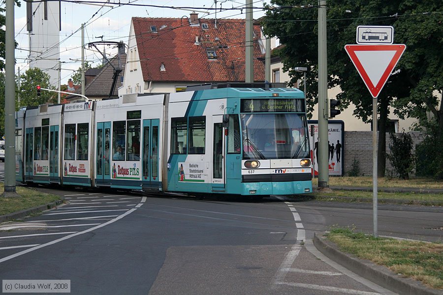 Stra&szlig;enbahn Mannheim - 637
/ Bild: mvg637_cw0807040006.jpg
