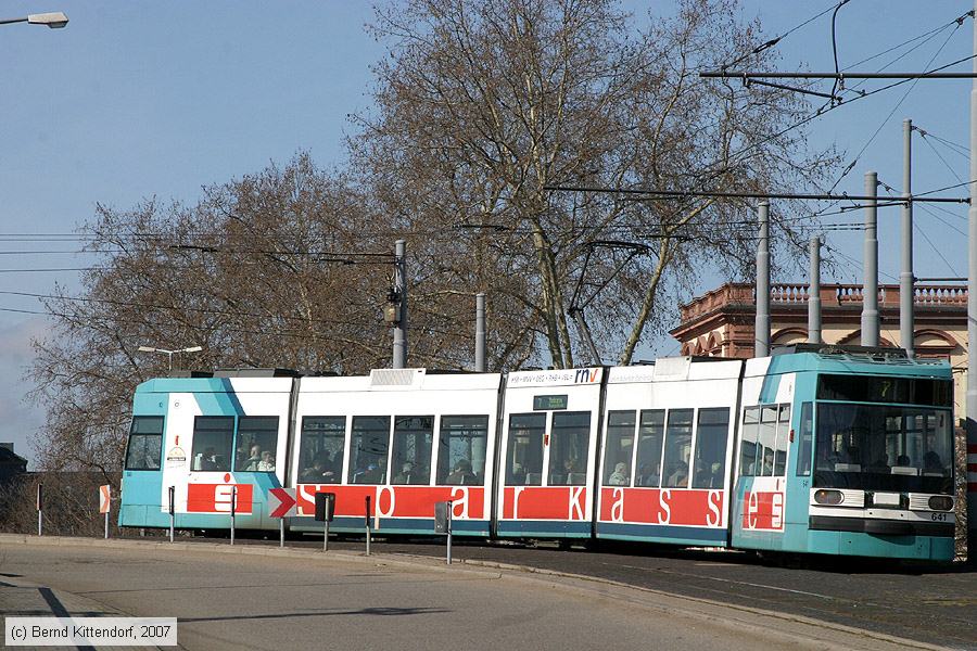 Straßenbahn Mannheim - 641
/ Bild: mvg641_bk0703040069.jpg Straßenbahn Mannheim - 641
/ Bild: mvg641_bk0703040069.jpg