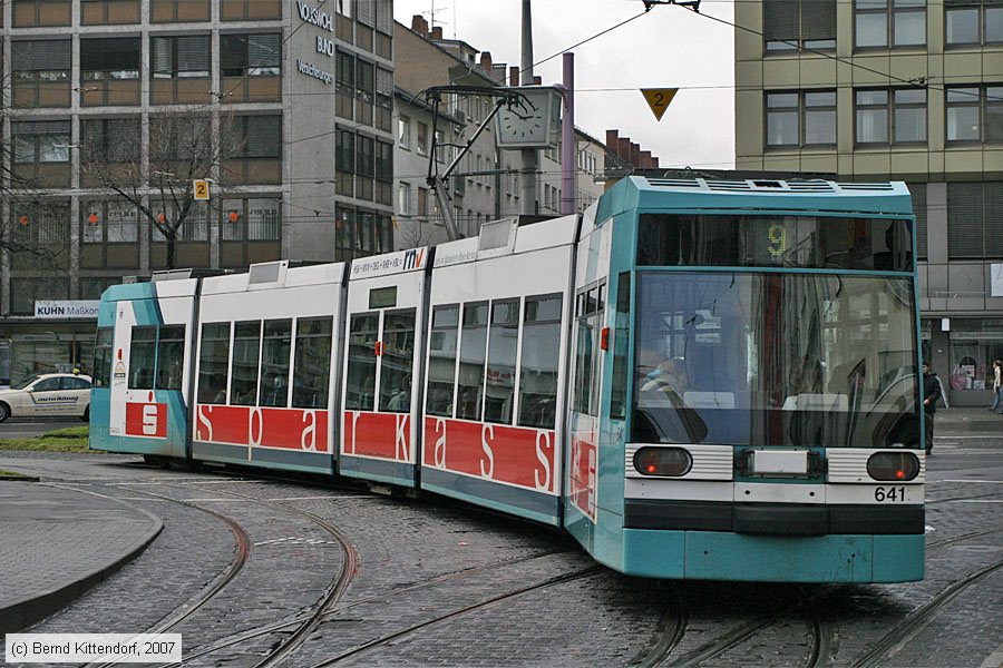 Straßenbahn Mannheim - 641
/ Bild: mvg641_bk0703230007.jpg