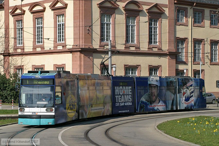 Straßenbahn Mannheim - 643
/ Bild: mvg643_bk0703110061.jpg