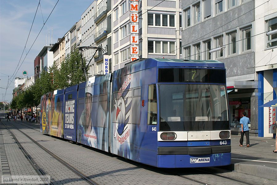 Straßenbahn Mannheim - 643
/ Bild: mvg643_bk0707140054.jpg