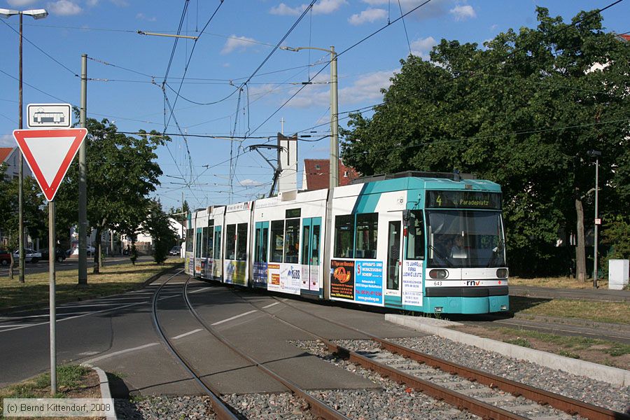 Straßenbahn Mannheim - 643
/ Bild: mvg643_bk0807040019.jpg