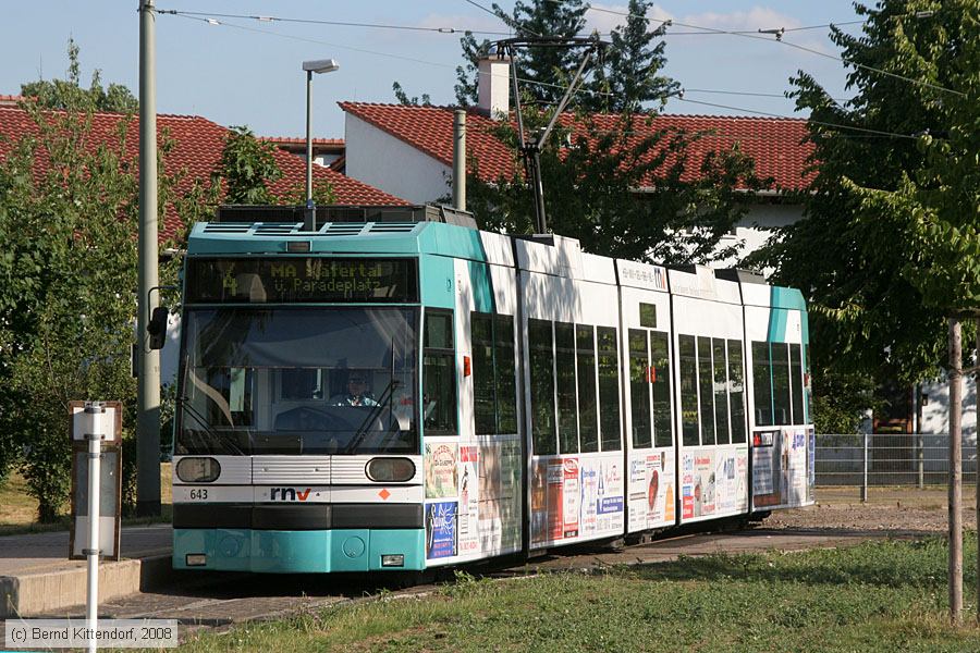 Straßenbahn Mannheim - 643
/ Bild: mvg643_bk0807040024.jpg