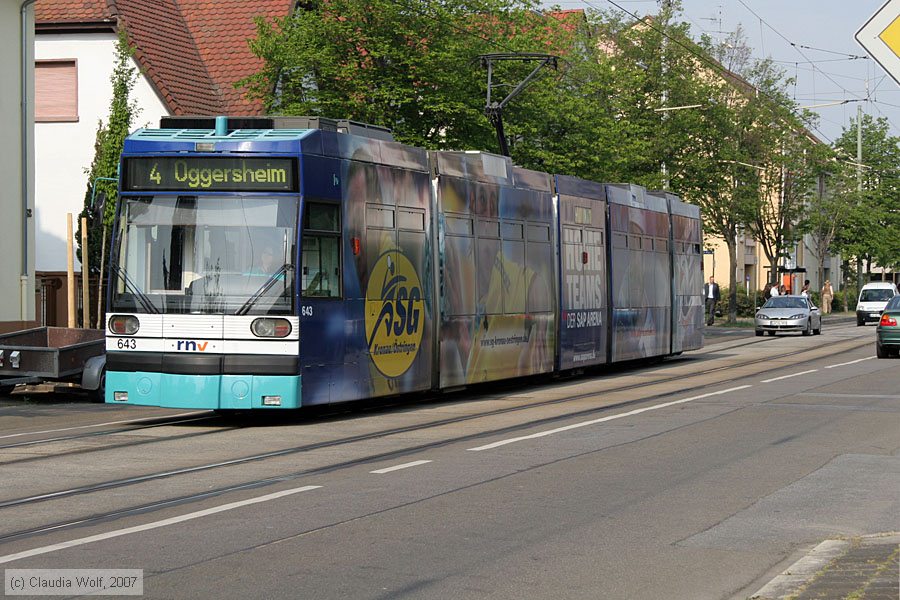 Straßenbahn Mannheim - 643
/ Bild: mvg643_cw0704240001.jpg