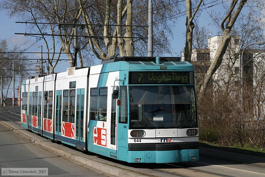 Straßenbahn Mannheim - 644
/ Bild: mvg644_bk0703040082.jpg