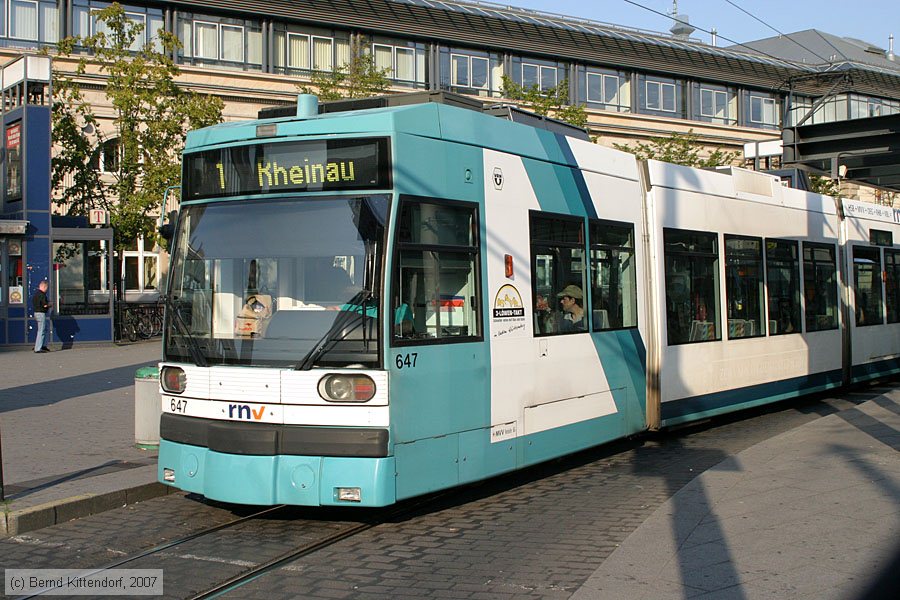 Straßenbahn Mannheim - 647
/ Bild: mvg647_bk0707150001.jpg