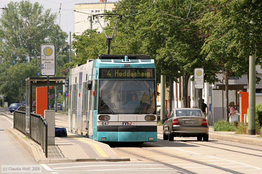 Straßenbahn Mannheim - 647
/ Bild: mvg647_cw0606230100.jpg