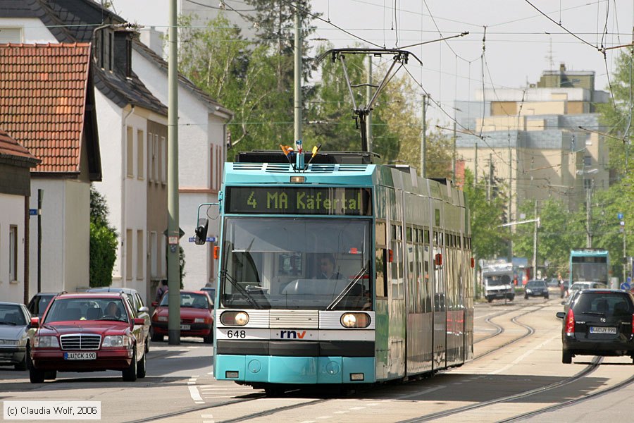 Straßenbahn Mannheim - 648
/ Bild: mvg648_cw0605040041.jpg