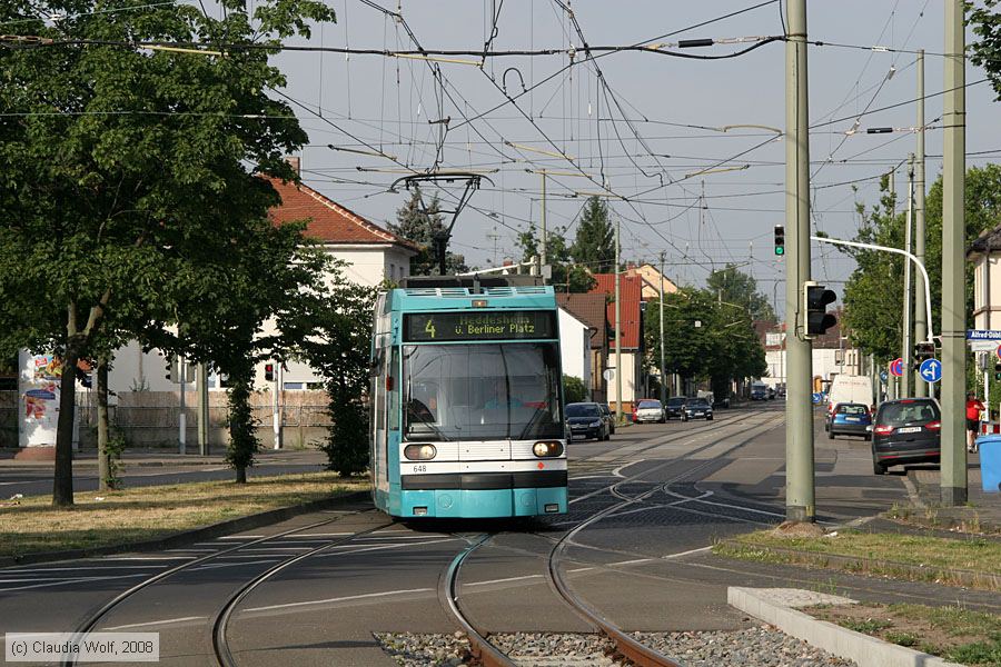 Straßenbahn Mannheim - 648
/ Bild: mvg648_cw0807020021.jpg Straßenbahn Mannheim - 648
/ Bild: mvg648_cw0807020021.jpg