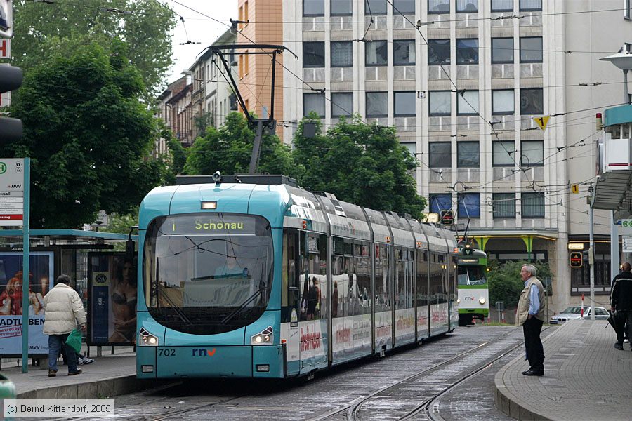Straßenbahn Mannheim - 702
/ Bild: mvg702_e0018046.jpg Straßenbahn Mannheim - 702
/ Bild: mvg702_e0018046.jpg