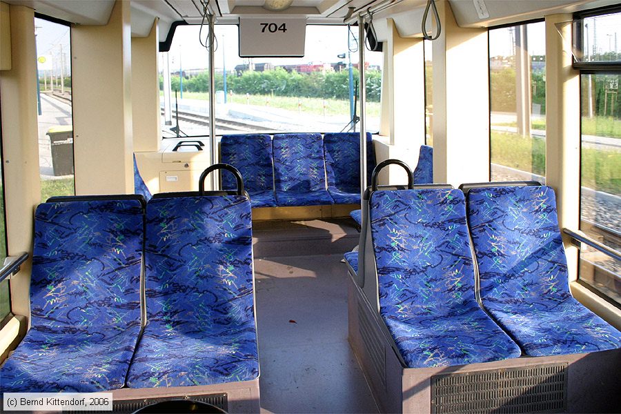 Straßenbahn Mannheim - 704 - Innenansicht 
/ Bild: mvg704_bk0605090178.jpg