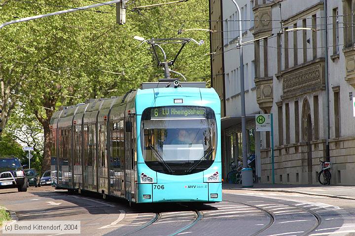Straßenbahn Mannheim - 706
/ Bild: mvg706_e0003444.jpg Straßenbahn Mannheim - 706
/ Bild: mvg706_e0003444.jpg