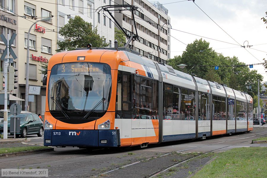 Stra&szlig;enbahn Mannheim - 5713
/ Bild: rnv5713_bk1108190008.jpg