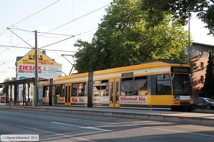 Straßenbahn Mülheim an der Ruhr - 204
/ Bild: muelheim204_bk1405190085.jpg
