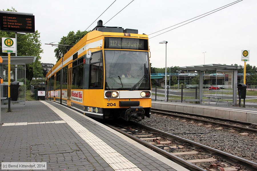 Straßenbahn Mülheim an der Ruhr - 204
/ Bild: muelheim204_bk1405230069.jpg