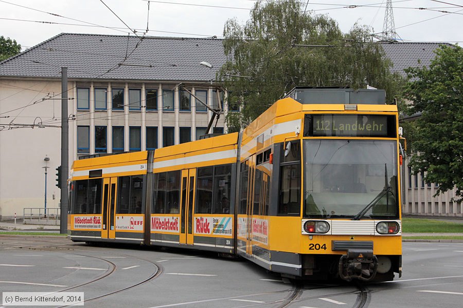 Straßenbahn Mülheim an der Ruhr - 204
/ Bild: muelheim204_bk1405230070.jpg