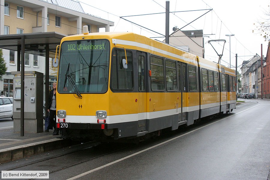 Straßenbahn Mülheim an der Ruhr - 270
/ Bild: muelheim270_bk0910220029.jpg