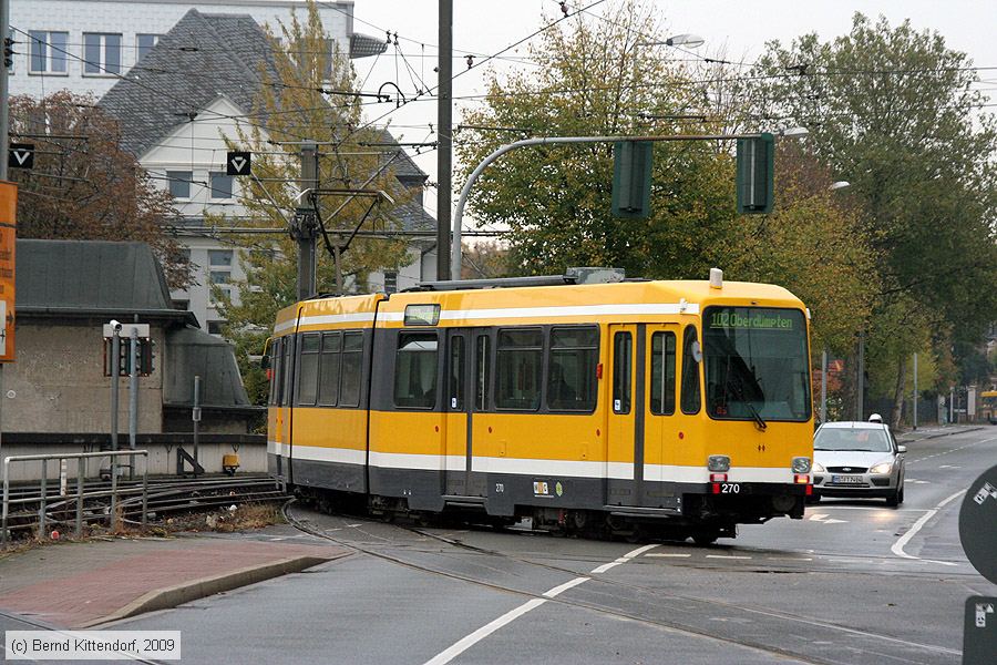 Straßenbahn Mülheim an der Ruhr - 270
/ Bild: muelheim270_bk0910220058.jpg