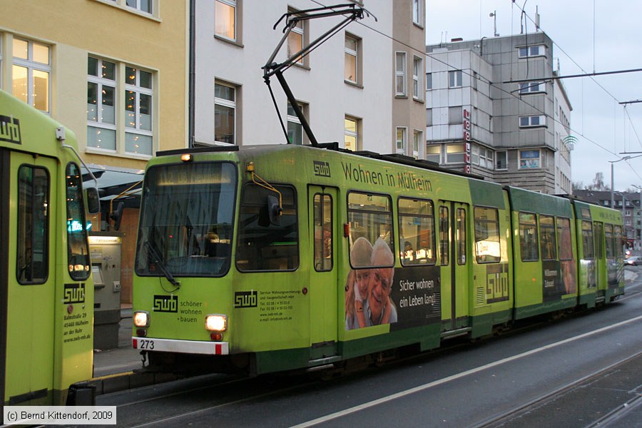 Straßenbahn Mülheim an der Ruhr - 273
/ Bild: muelheim273_bk0911250144.jpg