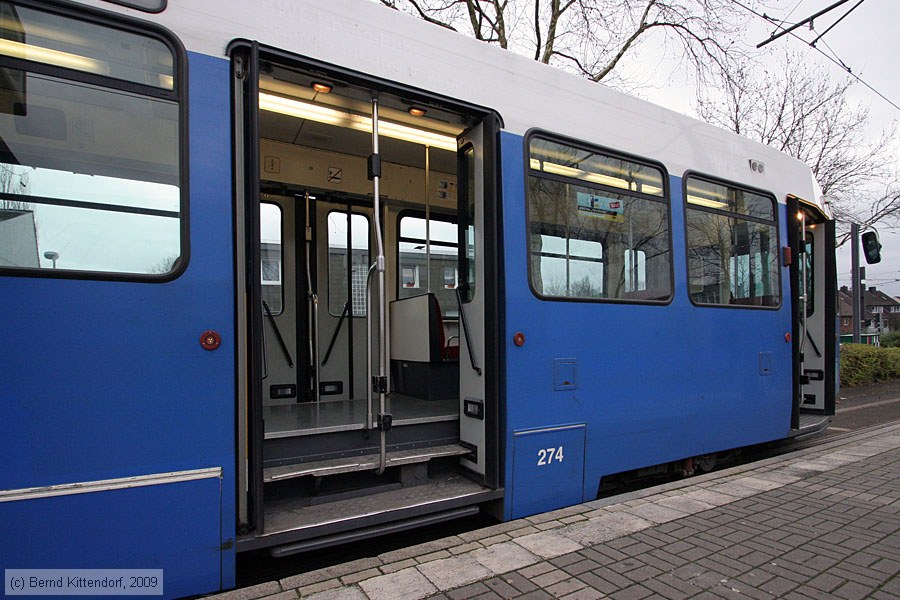 Straßenbahn Mülheim an der Ruhr - 274
/ Bild: muelheim274_bk0911250087.jpg