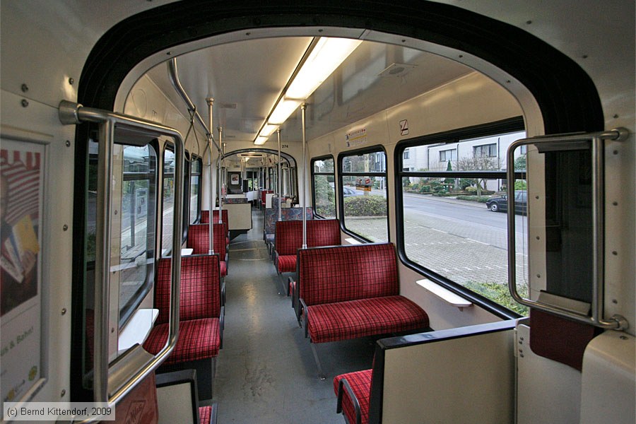 Straßenbahn Mülheim an der Ruhr - 274 - Innenansicht
/ Bild: muelheim274_bk0911250090.jpg