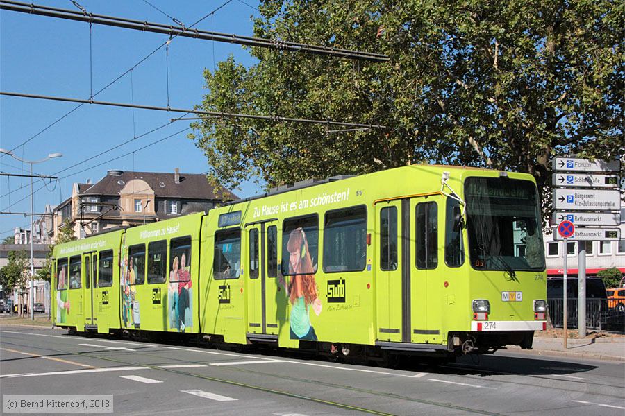 Straßenbahn Mülheim an der Ruhr - 274
/ Bild: muelheim274_bk1309050095.jpg